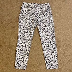 White House Black Market black/white jeans. Size 6